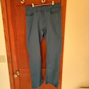 prAna Stretch Zion Pants Slim 34x34 in Slate Blue